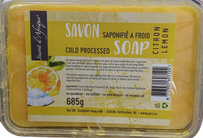 Secret d'Afrique Soap Lemon Cold Processed 685g - Afro Beauty Store 