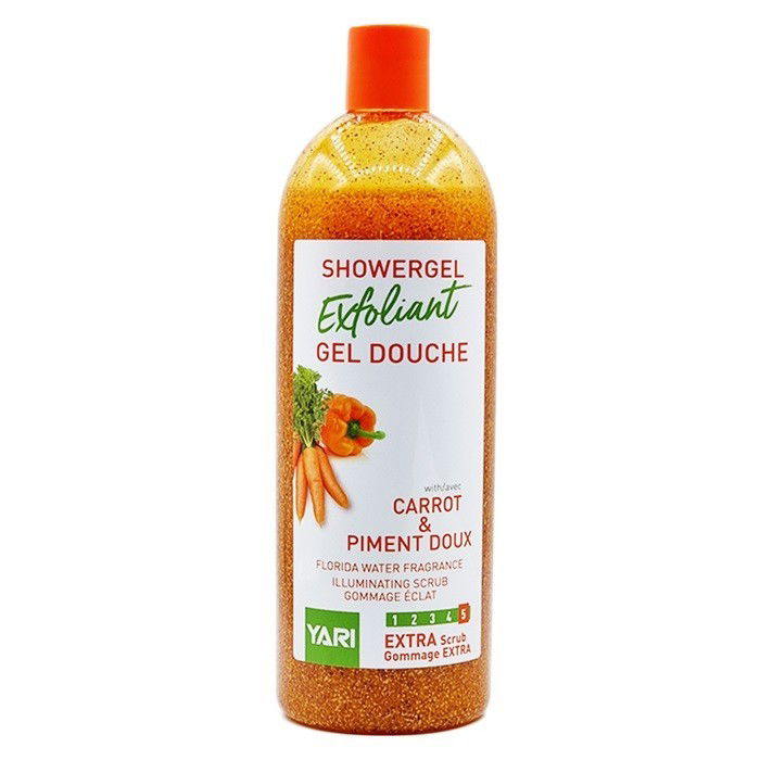 Yari Exfoliant Showergel Carrot & Piment Doux 1000ml  - Afro Beauty Store 