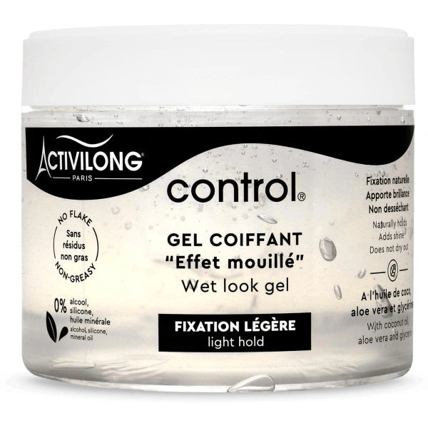 Activilong Gel coiffant fixation légère effet mouillé Control 300 ML